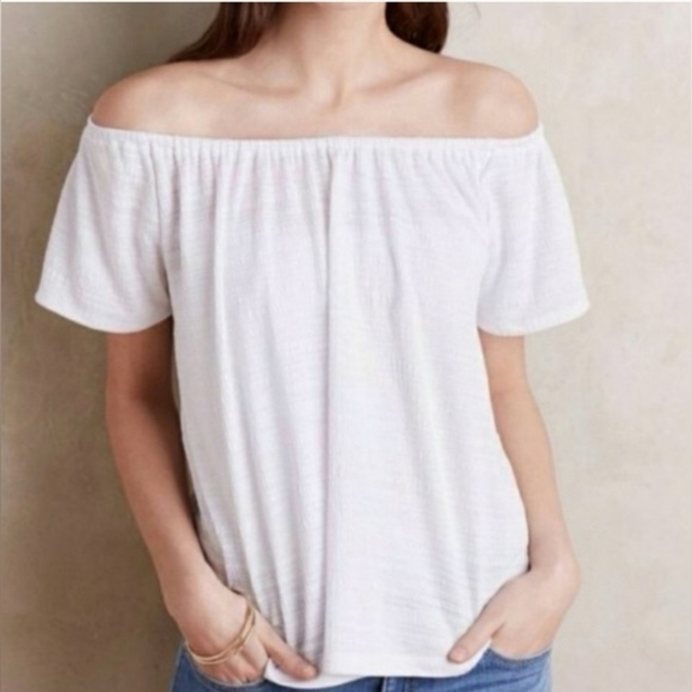Anthropologie Off-Shoulder White Women’s Top